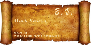 Black Veszta névjegykártya